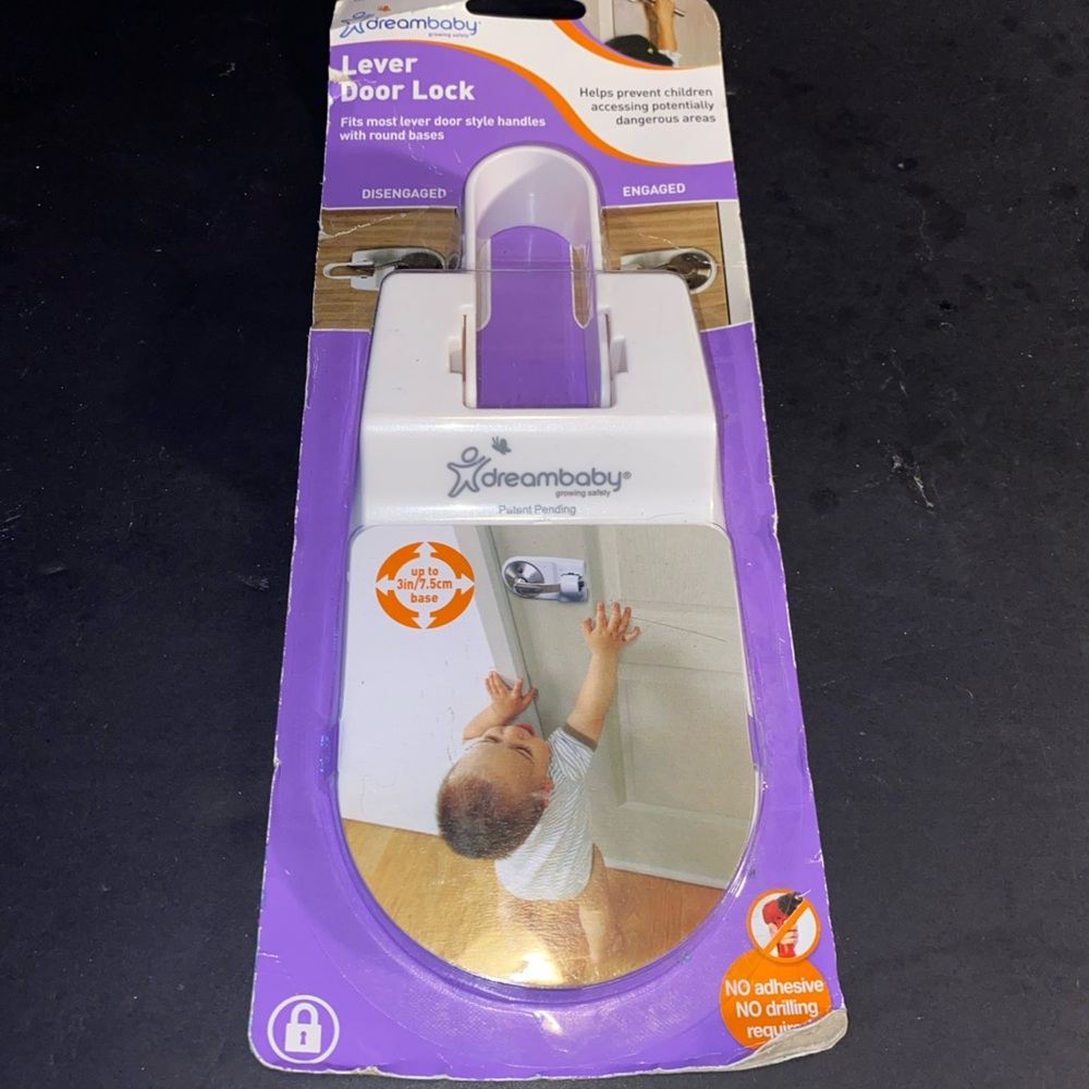 Dreambaby L828 Plastic Lever Door Handle Child Safety Lock New